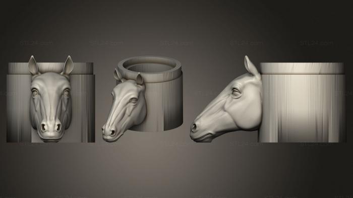 Вазы (Помощник лошади, VZ_0743) 3D модель для ЧПУ станка